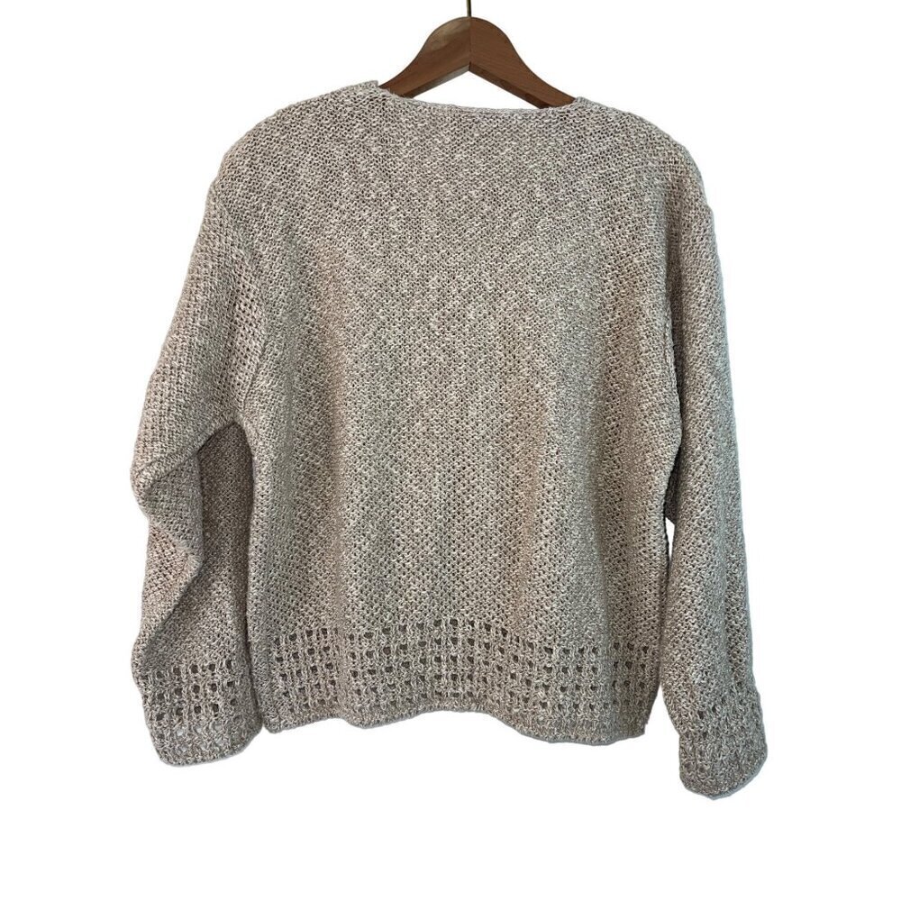 Carraig Donn Vintage Womens Sweater Size Small Tan Knit Cardigan Button Down - Picture 2 of 8